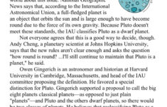 Reading Comprehension Worksheet Is Pluto A Planet