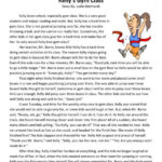 Reading Comprehension Worksheet Kelly S Gym Class