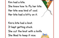 Reading Comprehension Worksheet Kim And Her Kite Reading