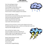 Reading Comprehension Worksheet The Storm