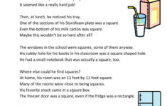 Reading Comprehension Worksheet Where Can I See Squares