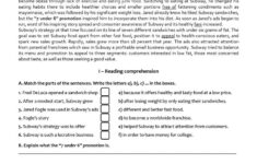 Reading Comprehension Worksheets 11th Grade Printable Worksheets