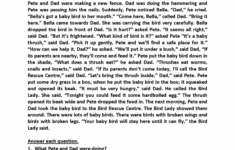 Reading Comprehension Worksheets Best Coloring Pages For Kids