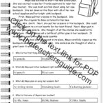 Reading Literature Comprehension Worksheets From The Teacher S Guide