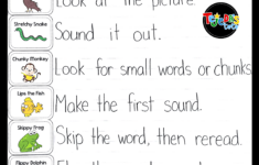 Reading Strategy Anchor Chart FREE Pieces To Make This Decoding