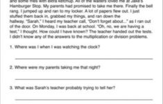 Reading Worksheeets Free Printable Short Stories With Comprehension