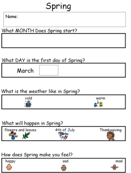 Reading Worksheets For Autistic Students Google Search Teaching 