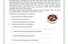 Science Reading Comprehension Worksheets Middle School Pdf
