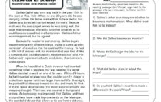 Science Reading Comprehension Worksheets Middle School Pdf