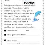 Sea Animals Reading Comprehension