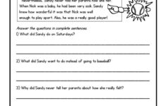 Second Grade Reading Comprehension Passages And Questions FREE SAMPLE