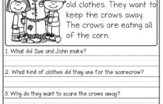 Short Stories With Comprehension Questions First Grade Reading