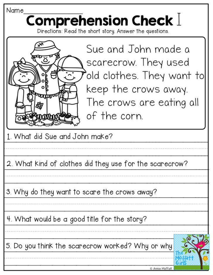 Examples Of Short Stories With Comprehension Questions Reading