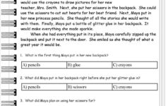 Simple Reading Comprehension Lesson Plan 6Th Grade Worksheets For All