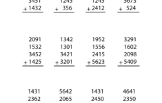 Sixth Grade Addition Worksheet