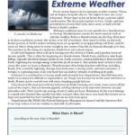Sixth Grade Reading Comprehension Worksheet Extreme Weather Sixth