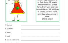 Spanish Reading Comprehension Worksheets In 2020 Spanish Reading