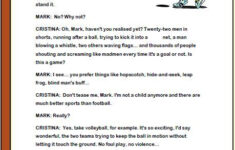 Sports Reading Comprehension Worksheet