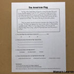 The American Flag Reading Comprehension Worksheet Mamas Learning Corner