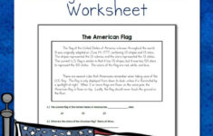 The American Flag Reading Comprehension Worksheet Mamas Learning Corner