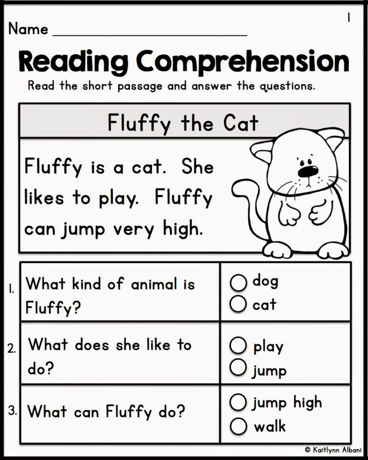 Kindergarten Reading Comprehension Activities