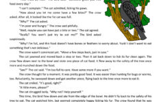 The Greedy Bird Reading Comprehension Worksheet Have Fun Teaching