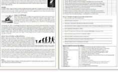 The Life And Work Of Charles Darwin Reading Comprehension Worksheet