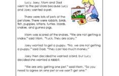 The Pet Store Reading Comprehension KidsPressMagazine Reading