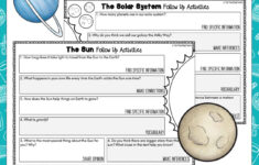 The Solar System Reading Comprehension Passages And Activities Year 3