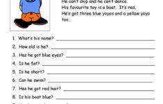 This Is John Simple Reading Comprehension English ESL Worksheets