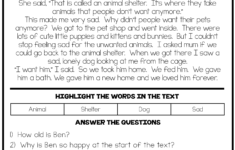 This Reading Comprehension Passage Is Designed To Help Children To