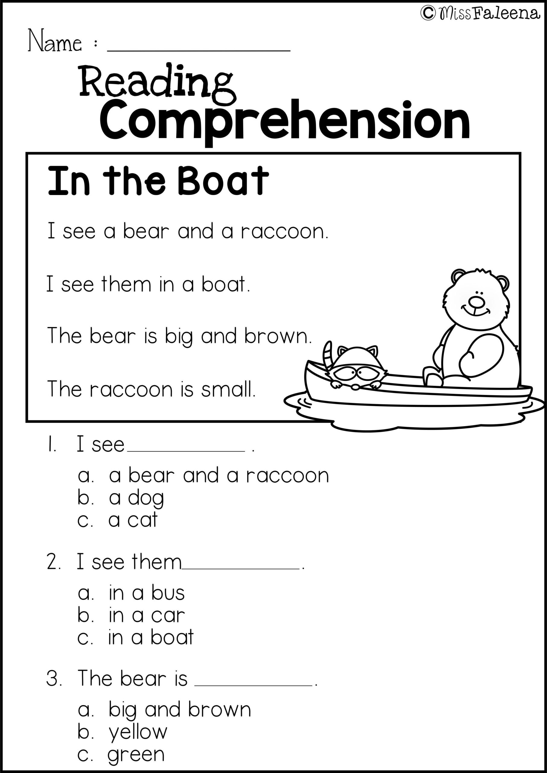 This Reading Comprehension Product Is Great For Kindergarten Or First 