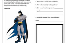 Top 10 superheroes reading comprehension exercises writing creative w