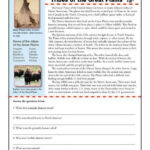 Tribes Of The Great Plains Printable Comprehension Activity Native