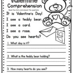 Valentine S Day Comprehension Worksheet Easy Reading Activity For