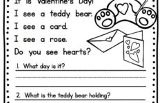 Valentine s Day Comprehension Worksheet Easy Reading Activity For