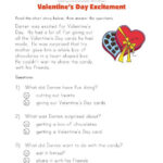 Valentine S Day Reading Comprehension Worksheet Reading Worksheets
