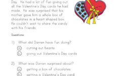 Valentine s Day Reading Comprehension Worksheet Reading Worksheets
