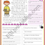 Wh Questions Reading Comprehension Worksheets Meet Tyler S Family