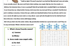 Winter Is Here Reading Comprehension Worksheets Reading