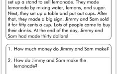 15 First Grade Reading Comprehension Worksheets - Free Pdf At with First Grade Reading Comprehension Worksheet