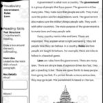 2Nd Grade Reading Packet: Government, Rules, And Lawsteach Simple Throughout American Government Reading Comprehension Worksheets