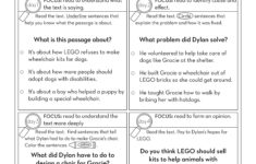 4Th Grade Printable Fluency And Reading Comprehension Passages For regarding Cross Curricular Reading Comprehension Worksheets D 20 of 36