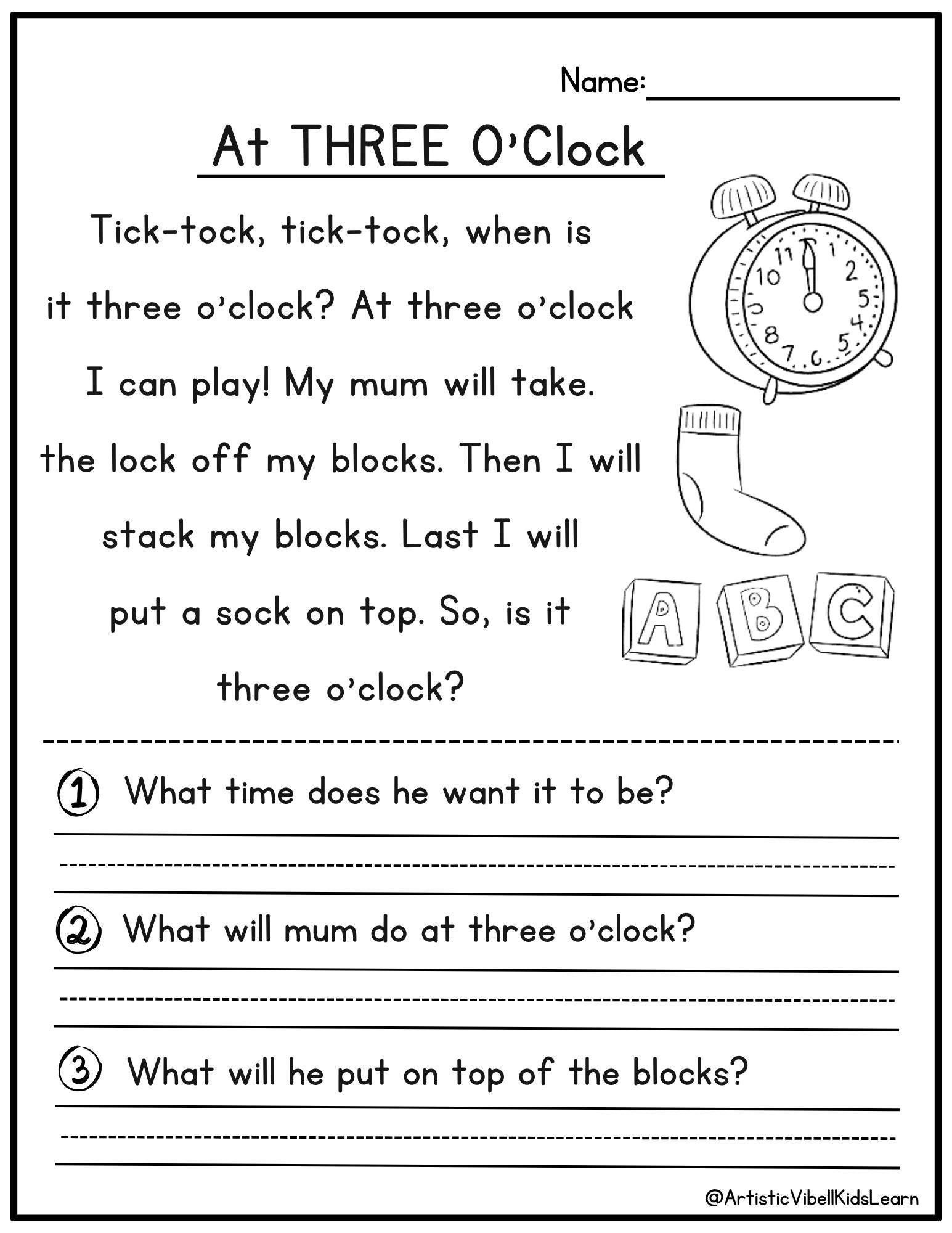 50 Kindergarten 1St Grade Reading Comprehension Passages throughout 1st Grade Reading Comprehension Worksheets Multiple Choice