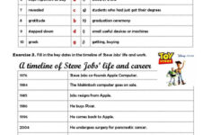 A Look Back At The Life Of Steve Job…: English Esl Worksheets Pdf inside Reading Comprehension Worksheet Steve Jobs Answer Key