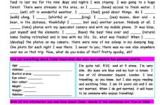 A Reading Comprehension Exercise: English Esl Worksheets Pdf &amp; Doc within Adventure Reading Comprehension Worksheets