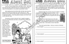 About Soil -Science For Kids - Esl Worksheetval02 for Soil Reading Comprehension Worksheet
