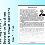 Abraham Lincoln Biography Reading Comprehension Passage Printable In Reading Comprehension Worksheets Abraham Lincoln