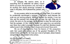 Abraham Lincoln- Honest Abe - Esl Worksheet1000K! regarding Reading Comprehension Worksheets Abraham Lincoln