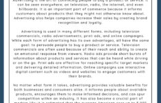 Advertising - Reading Comprehension Worksheet | Games4Esl intended for Reading Advertisements For Comprehension Worksheets